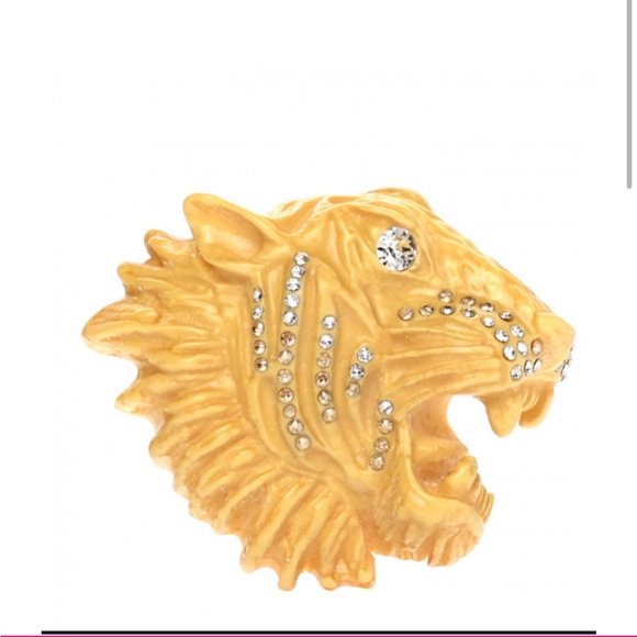 💯% Authentic Gucci Resin Crystal Rajah Brooch - Picture 1 of 7